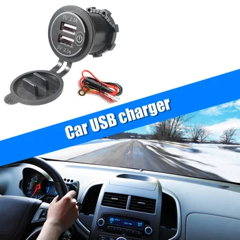 Space-saving Charger Socket 4.2A Dual USB Charging Easily Carrying Parts with Touch Switch + Power Cord for Car Motorcycle
Space-saving Charger Socket 4.2A Dual USB Charging Easily Carrying Parts with Touch Switch + Power Cord for Car Motorcycle