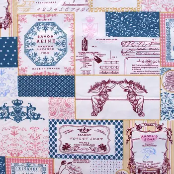 1 yard Cotton Twill Fabric for sewing pathwork, cloth, bedding - Patch, dot, letter, leaves, flowers (blue) (width=160cm,160g) 
1 yard Cotton Twill Fabric for sewing pathwork, cloth, bedding - Patch, dot, letter, leaves, flowers (blue) (width=160cm,160g)