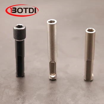 1/4" Hex Shank Drill Bit Connecting Rod Sleeve Socket Wrench SDS Converter Adapter Nut Impact Driver Set For Drilling Tools 
1/4" Hex Shank Drill Bit Connecting Rod Sleeve Socket Wrench SDS Converter Adapter Nut Impact Driver Set For Drilling Tools