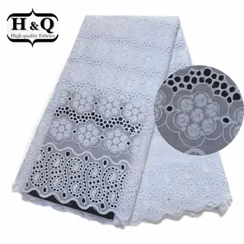H&Q White Color Swiss Voile Lace In Switzerland African Dry Lace Fabric 5Yards/pcs Cut Hole Cotton Lace with Stones For Clothing
H&Q White Color Swiss Voile Lace In Switzerland African Dry Lace Fabric 5Yards/pcs Cut Hole Cotton Lace with Stones For Clothing