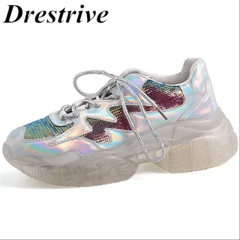 Drestrive woman casual shoes genuine leather size 35-42 platform street cow leather bling lace-up flat with heel 5 cm autumn
Drestrive woman casual shoes genuine leather size 35-42 platform street cow leather bling lace-up flat with heel 5 cm autumn