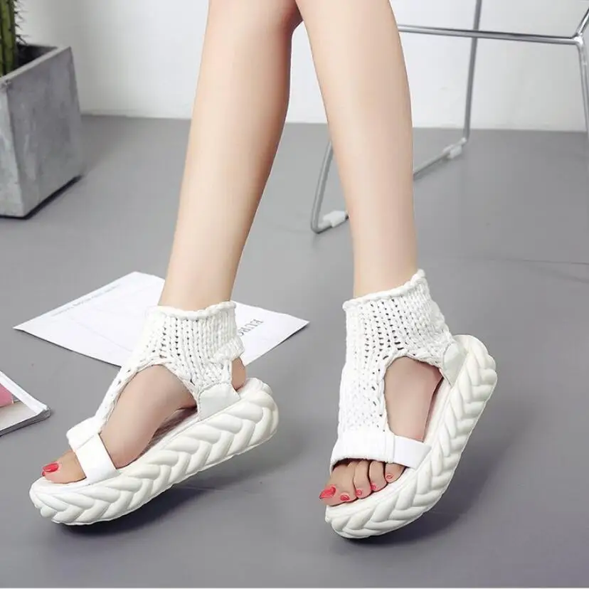 Summer Women Thick Heel Platform Sandals shoes Korean Open Toe Rome Shoes Wild Comfort Flat Zapatos Mujer Sandalias C333
Summer Women Thick Heel Platform Sandals shoes Korean Open Toe Rome Shoes Wild Comfort Flat Zapatos Mujer Sandalias C333