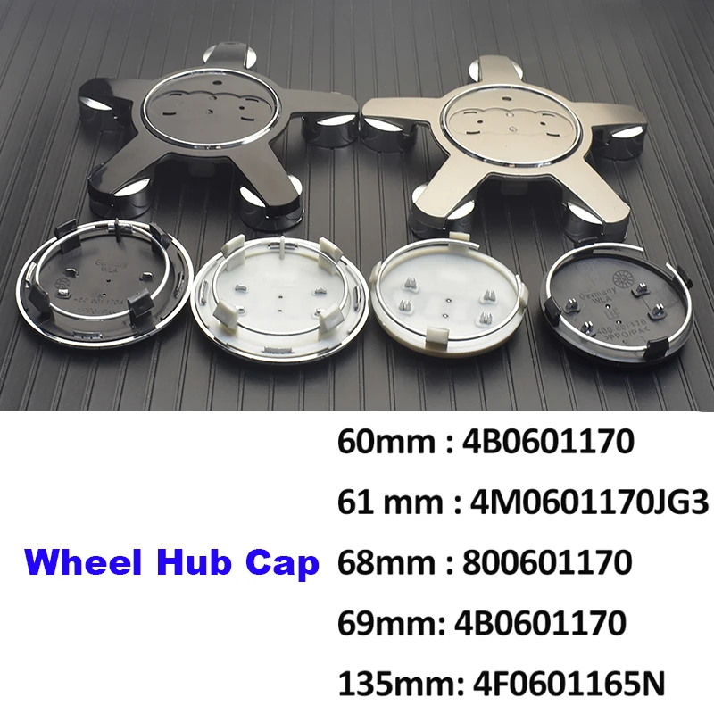 4PCS Car Wheel Center Hub Caps 60MM 69MM 135MM 5Clips Emblem Auto Wheels Cover for A3 A4 A5 A6 A7 A8 Q5 R8 S4 S5 S6 Q3 Logo
4PCS Car Wheel Center Hub Caps 60MM 69MM 135MM 5Clips Emblem Auto Wheels Cover for A3 A4 A5 A6 A7 A8 Q5 R8 S4 S5 S6 Q3 Logo