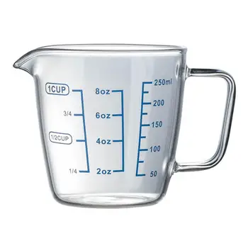 1PC 250ml Heat-resistant Glass Measuring Cup Childrens Milk Cup with Scale Microwave Measuring Cup Transparent Scale Cup
1PC 250ml Heat-resistant Glass Measuring Cup Childrens Milk Cup with Scale Microwave Measuring Cup Transparent Scale Cup