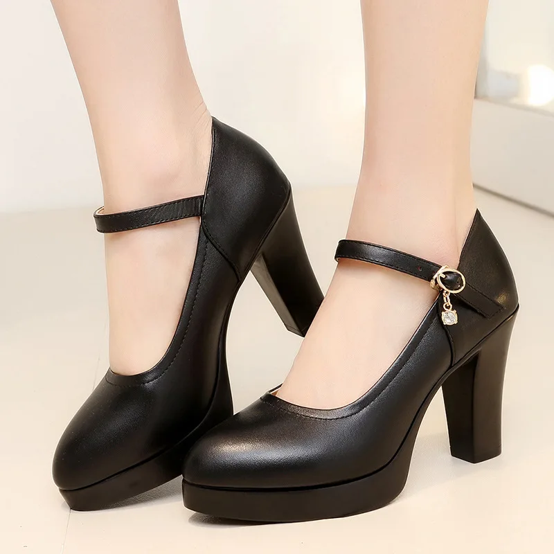 High Heel Shoes Waterproof Platform WOMEN'S Shoes Spring And Autumn Shoes Children Korean-style Shoes Women's Chunky-Heel Busine 
High Heel Shoes Waterproof Platform WOMEN'S Shoes Spring And Autumn Shoes Children Korean-style Shoes Women's Chunky-Heel Busine
