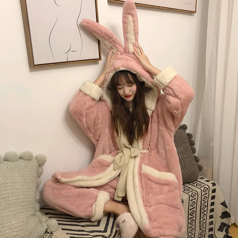 Girl'S Pajamas Suit 2019 Autumn And Winter New Style Loose Thick Fluffy Rabbit Eared Hooded Tracksuit Two-Piece Set
Girl'S Pajamas Suit 2019 Autumn And Winter New Style Loose Thick Fluffy Rabbit Eared Hooded Tracksuit Two-Piece Set