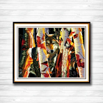 Guardians of white birch Wolf trees decor Embroidery Sets Needlework Kits DMC 14CT 11CT DMS Cross Stitch Counted Print on canvas
Guardians of white birch Wolf trees decor Embroidery Sets Needlework Kits DMC 14CT 11CT DMS Cross Stitch Counted Print on canvas