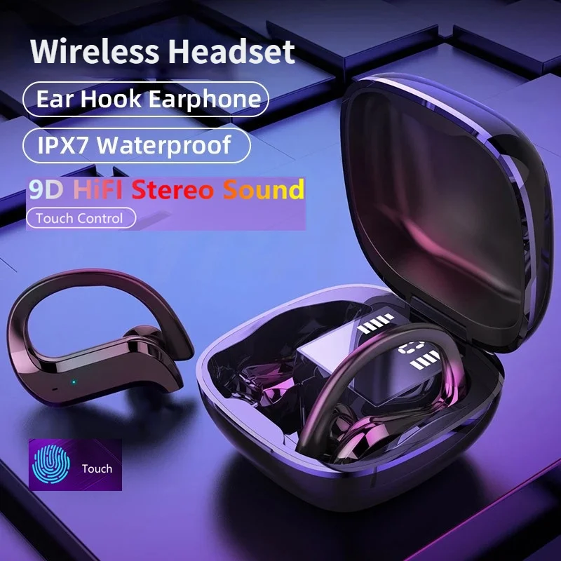 Wireless Headphone TWS Bluetooth-compatible Earphones Stereo Sport Headset Ture Earbuds with Mic 3500mAh Charging Box | Электроника