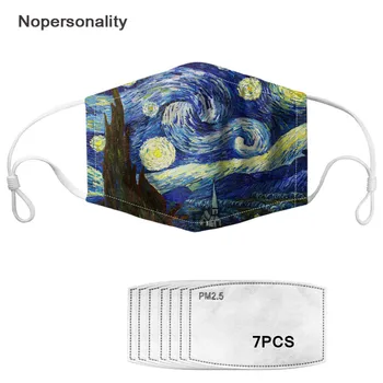 Nopersonality Van Gogh's Starry Night Pattern Dust-proof PM2.5 Face Mask with 7pcs Filters Anti-haze Mouth Mask Reusable Masks
Nopersonality Van Gogh's Starry Night Pattern Dust-proof PM2.5 Face Mask with 7pcs Filters Anti-haze Mouth Mask Reusable Masks