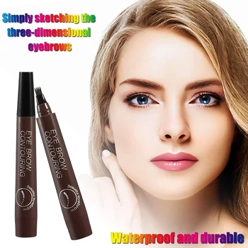 4 Points Eyebrow Pencil Liquid Eyebrow Pencil Durable Waterproof Eyebrow Pen Eyebrow Makeup
4 Points Eyebrow Pencil Liquid Eyebrow Pencil Durable Waterproof Eyebrow Pen Eyebrow Makeup