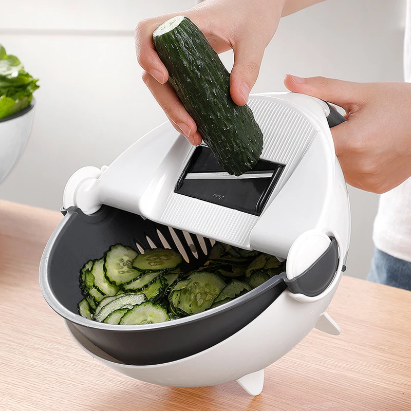 Magic Rotate The Vegetable Cutter With Drain Basket Multi-functional Kitchen Veggie Fruit Shredder Grater Slicer Dropship
Magic Rotate The Vegetable Cutter With Drain Basket Multi-functional Kitchen Veggie Fruit Shredder Grater Slicer Dropship