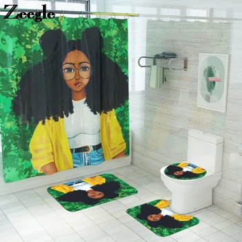 American Style Bath Mat Anti-Slip Shower Curtain Set Waterproof Polyester Toilet Cover Mats For Bathroom Floor Machine washable
American Style Bath Mat Anti-Slip Shower Curtain Set Waterproof Polyester Toilet Cover Mats For Bathroom Floor Machine washable