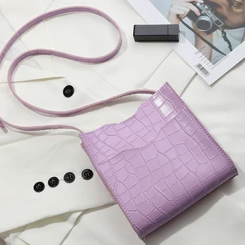 Candy Color Shoulder bags For Women 2020 New Crocodile Pattern PU Leather Crossbody Bucket bag Trendy Brand Bag
Candy Color Shoulder bags For Women 2020 New Crocodile Pattern PU Leather Crossbody Bucket bag Trendy Brand Bag