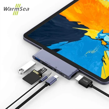 USB C Hub Type C Adapter with 4K HDMI USB-C PD TF SD Card Reader USB 3.0 3.5mm Jack Port for iPad Pro 2018 Macbook Pro/Air
USB C Hub Type C Adapter with 4K HDMI USB-C PD TF SD Card Reader USB 3.0 3.5mm Jack Port for iPad Pro 2018 Macbook Pro/Air