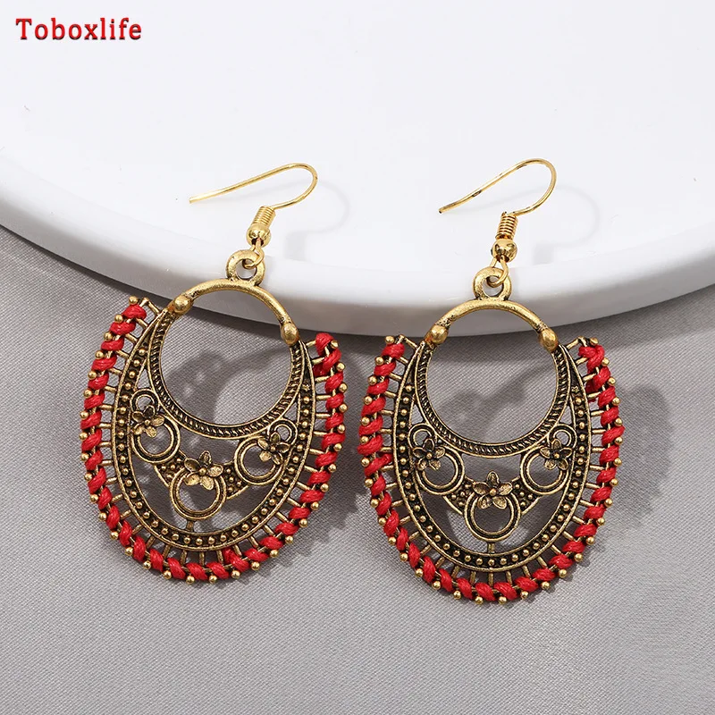 Toboxlife Vintage Earrings Ethnic Tribal Antique Korean Fashion Dangle Earrings Wholesale Earrings for Women Gifts
Toboxlife Vintage Earrings Ethnic Tribal Antique Korean Fashion Dangle Earrings Wholesale Earrings for Women Gifts