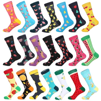 1 Pairs Combed Cotton Knit Mens Socks Novelty Funny Warm Fancy Fruit Banana Strawberry Cherry Pattern Dress SOX Christmas Gifts
1 Pairs Combed Cotton Knit Mens Socks Novelty Funny Warm Fancy Fruit Banana Strawberry Cherry Pattern Dress SOX Christmas Gifts