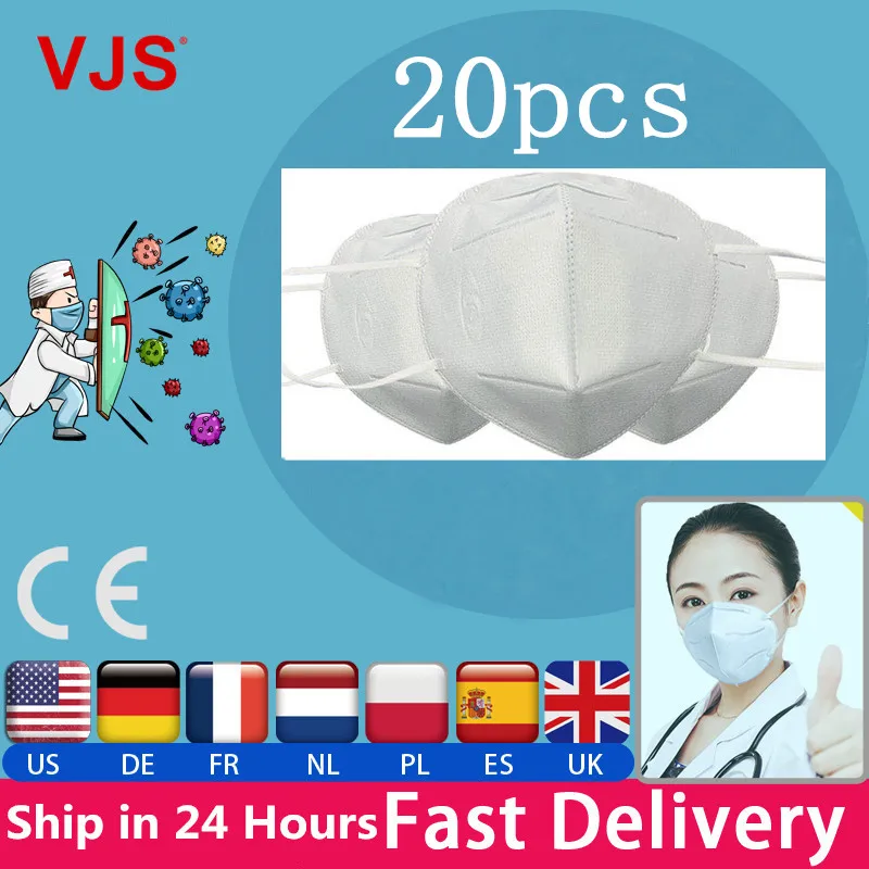 20pcs Non-disposable FFP2 Face Masks Anti-Dust PM2.5 Mouth Mask Breathable Protective Particulate Respirator 95% Filtration Mask
20pcs Non-disposable FFP2 Face Masks Anti-Dust PM2.5 Mouth Mask Breathable Protective Particulate Respirator 95% Filtration Mask