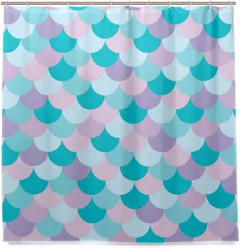 Multicolored Mermaid Fish Scales Home Bathroom Set Polyester Fabric Shower Curtain Home Art Decoration with Hooks 
Multicolored Mermaid Fish Scales Home Bathroom Set Polyester Fabric Shower Curtain Home Art Decoration with Hooks