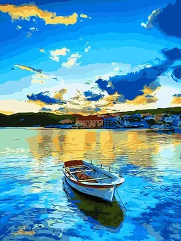 DIY New Style Diamond Painting Oil Painting Boat Landscape Painting
DIY New Style Diamond Painting Oil Painting Boat Landscape Painting