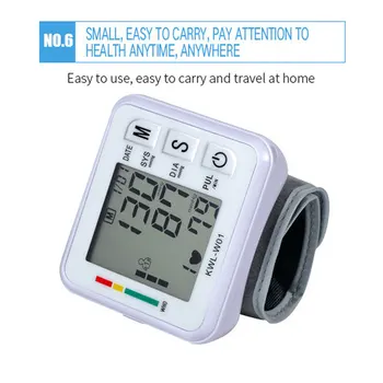 LCD Display Adjustable Wrist Cuff Automatic Accurate Reading Memory Sphygmomanometer For Home Use Blood Pressure Monitor Large 
LCD Display Adjustable Wrist Cuff Automatic Accurate Reading Memory Sphygmomanometer For Home Use Blood Pressure Monitor Large