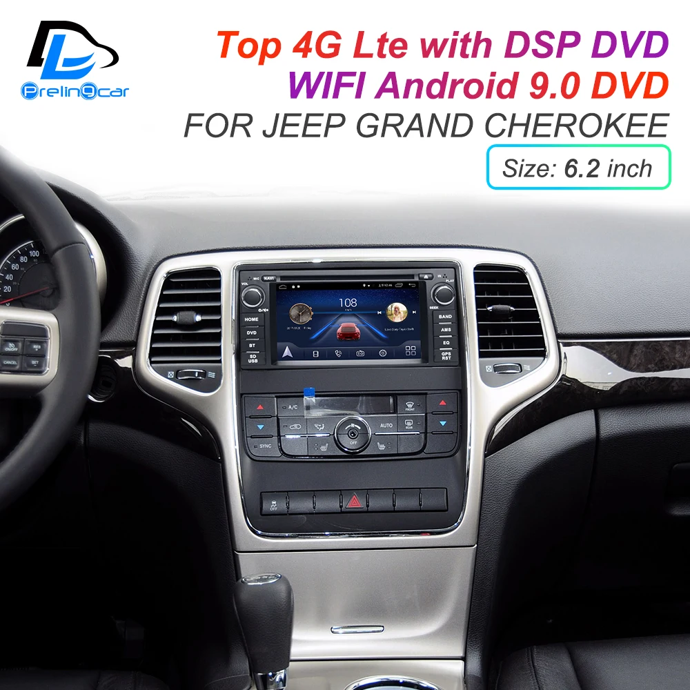 Flash Deal IPS touch screen DSP sound Android 9.0 2 DIN 4g Lte radio For JEEP Grand Cherokee GPS DVD player stereo navigation 2