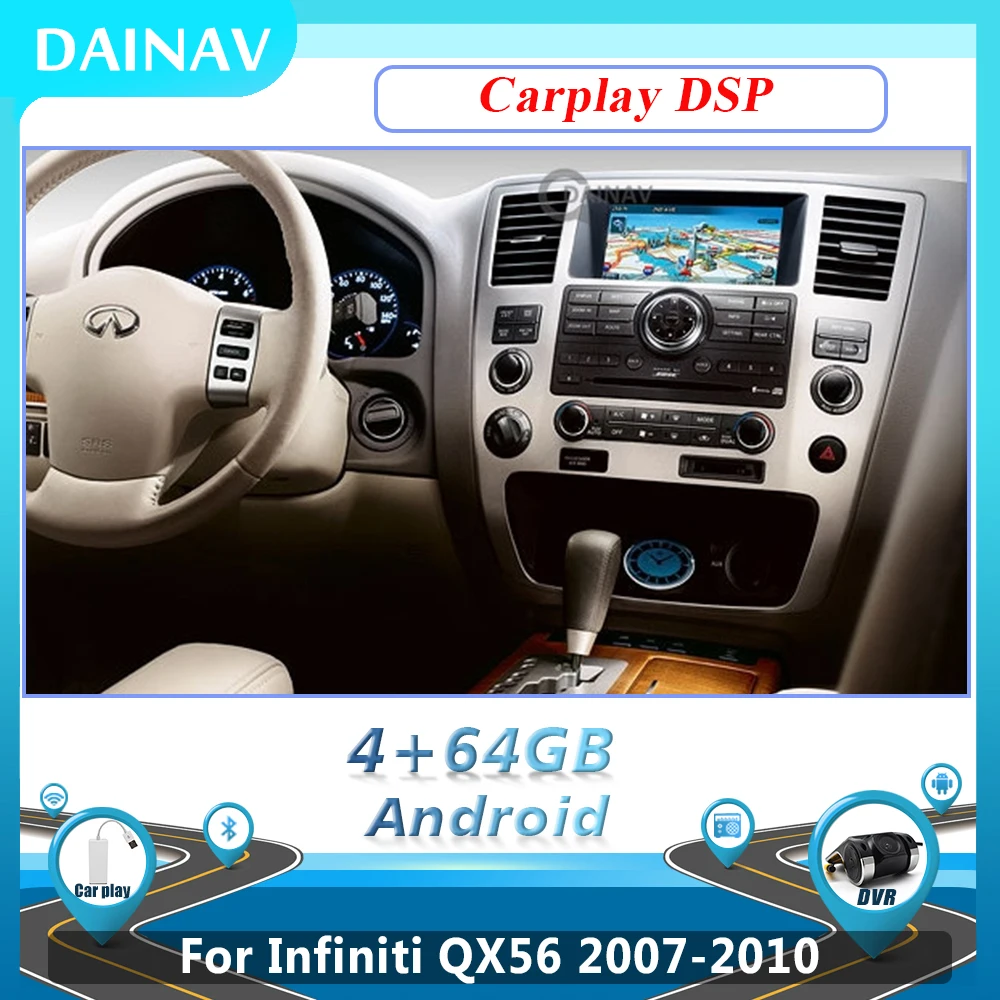 Android Car Radio DVD Multimedia For Infiniti QX56 2007-2010 Player GPS Navigation System HD Touch Screen System 2 Din
Android Car Radio DVD Multimedia For Infiniti QX56 2007-2010 Player GPS Navigation System HD Touch Screen System 2 Din