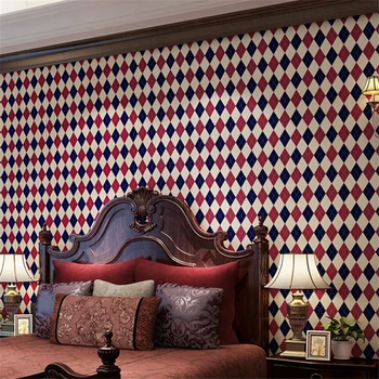 WELLYU American Village Diamond Plaid Wallpaper Simple Stylish Bedroom Living Room English Wind Wallpaper TV Background
WELLYU American Village Diamond Plaid Wallpaper Simple Stylish Bedroom Living Room English Wind Wallpaper TV Background