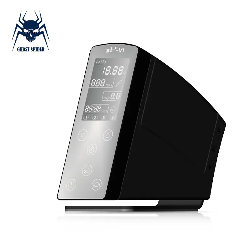 GHOST SPIDER Tattoo Machine Power Supply TP-6 Digital Tattoo Power Supply Professional LCD Power Supply with Power Cord
GHOST SPIDER Tattoo Machine Power Supply TP-6 Digital Tattoo Power Supply Professional LCD Power Supply with Power Cord