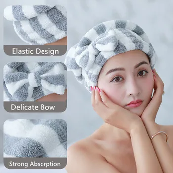 1 Pcs Microfiber Bath Hair Dry Cap Super Absorbent Quick Drying Bowknot Shower Cap Bathroom Accessories
1 Pcs Microfiber Bath Hair Dry Cap Super Absorbent Quick Drying Bowknot Shower Cap Bathroom Accessories