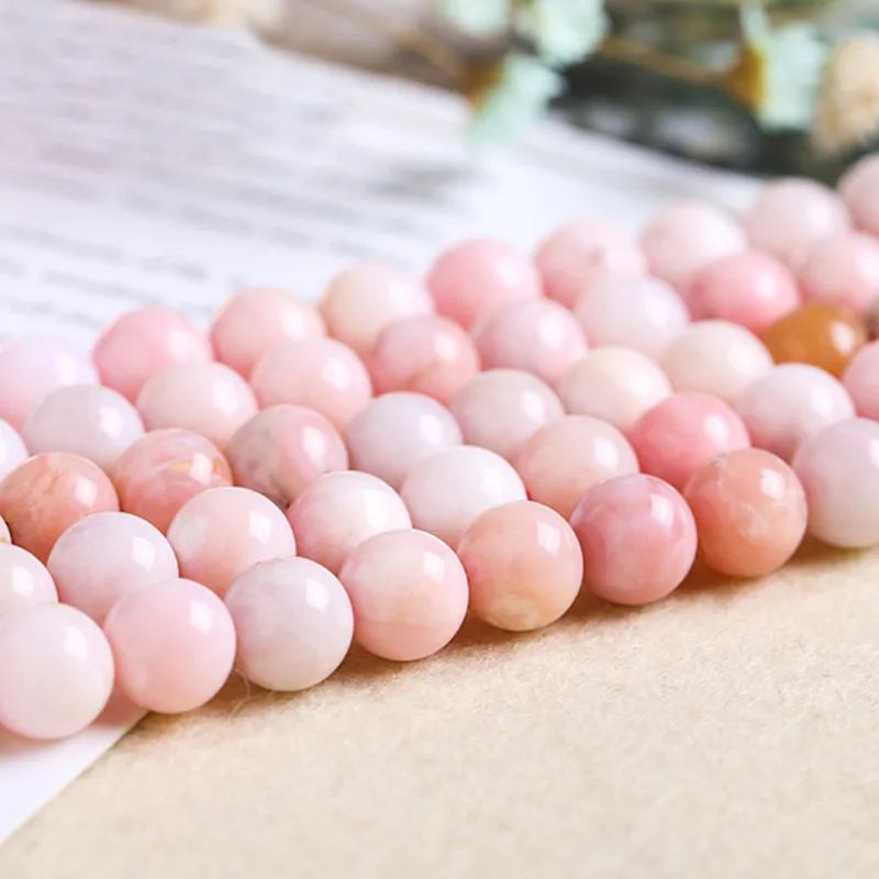 Natural Pink Opel Stone 4/6/8/10/12mm Smooth Round Necklace Bracelet Jewelry Accessories DIY Loose Beads 38cm wk115
Natural Pink Opel Stone 4/6/8/10/12mm Smooth Round Necklace Bracelet Jewelry Accessories DIY Loose Beads 38cm wk115