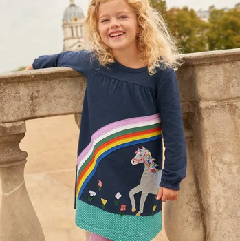 Children Princess Dress Rainbow Appliques 2020 Spring Kids Long Sleeve Unicorn Dress Baby Girl Clothes Toddler Girls Dresses
Children Princess Dress Rainbow Appliques 2020 Spring Kids Long Sleeve Unicorn Dress Baby Girl Clothes Toddler Girls Dresses