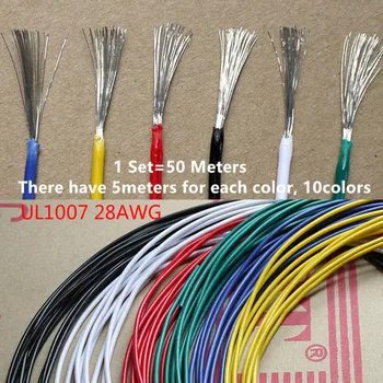 1 Set 50Meters 28AWG Flexible Wire PVC Cable 28# Tinned Copper Wire 10 Colors Insulated LED Cable For DIY Connect
1 Set 50Meters 28AWG Flexible Wire PVC Cable 28# Tinned Copper Wire 10 Colors Insulated LED Cable For DIY Connect