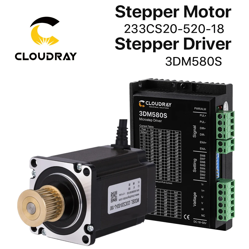 Cloudray Nema 23 Stepper Motor Driver Kit 3 Phase Stepper Motor 1.0N.m/2.0N.m with GEAR for CNC Router Engraving milling machine
Cloudray Nema 23 Stepper Motor Driver Kit 3 Phase Stepper Motor 1.0N.m/2.0N.m with GEAR for CNC Router Engraving milling machine