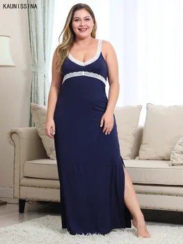 Nightgown Plus Size Sleep Dress Women Sleeveless Sleepwear V-Neck Ankle-Length Long Nightdress Sexy Lingerie Home Sleepshirts
Nightgown Plus Size Sleep Dress Women Sleeveless Sleepwear V-Neck Ankle-Length Long Nightdress Sexy Lingerie Home Sleepshirts