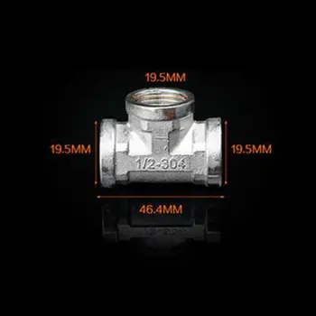 Tee Type 3 Way 201 Stainless Steel Tube Pipe Fitting Connector 1/2" to 1/2" to 1/2" Female BSP Thread
Tee Type 3 Way 201 Stainless Steel Tube Pipe Fitting Connector 1/2" to 1/2" to 1/2" Female BSP Thread