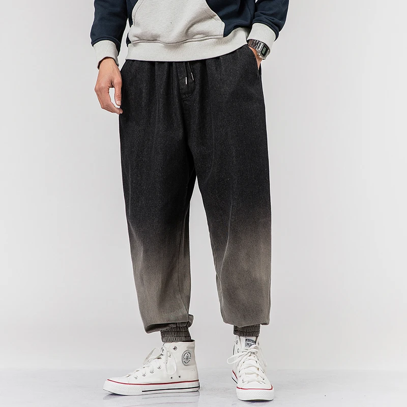 Drawstring Jeans Men's Fashion Washed Retro Gradient Casual Jeans Man Pants Streetwear Wild Loose Hip Hop Denim Trousers M-5XL
Drawstring Jeans Men's Fashion Washed Retro Gradient Casual Jeans Man Pants Streetwear Wild Loose Hip Hop Denim Trousers M-5XL