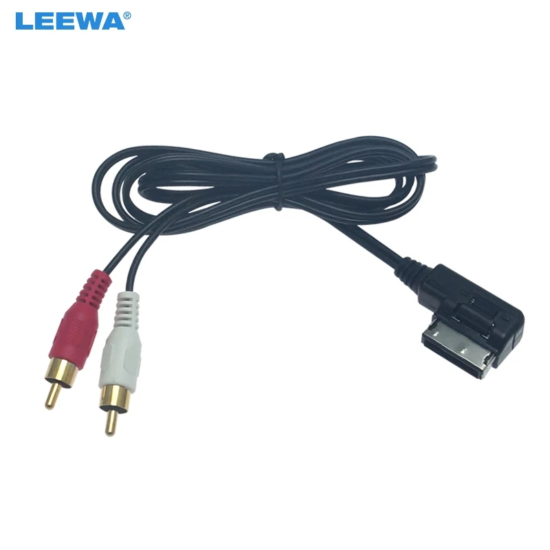 LEEWA 5X автомобильный MDI/AMI интерфейс для 2-RCA Мужской AUX кабель Volkswagen Audi A6L/Q5/Q7/A8/S5/A5/A7/R8