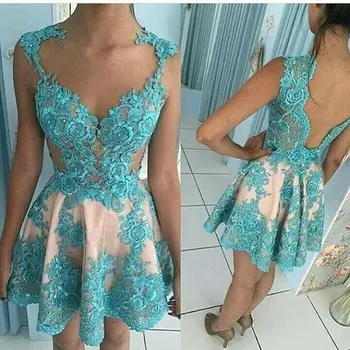 New Arrival 2020 Sexy Sheer V Neck Short Dress Turquesa Lace Custom made Short Open Back Cocktail Dresses Formal Vestidos
New Arrival 2020 Sexy Sheer V Neck Short Dress Turquesa Lace Custom made Short Open Back Cocktail Dresses Formal Vestidos