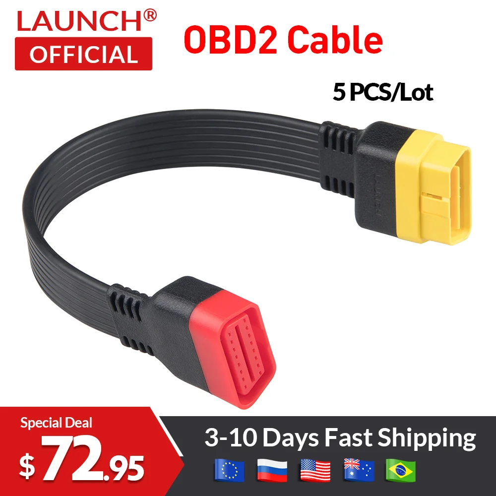Launch OBD Extension Cable for X431 V/V+/PRO/PRO 3/Easydiag 3.0/Mdiag/Golo Main OBD2 Extended Connector 16Pin male to Female
Launch OBD Extension Cable for X431 V/V+/PRO/PRO 3/Easydiag 3.0/Mdiag/Golo Main OBD2 Extended Connector 16Pin male to Female