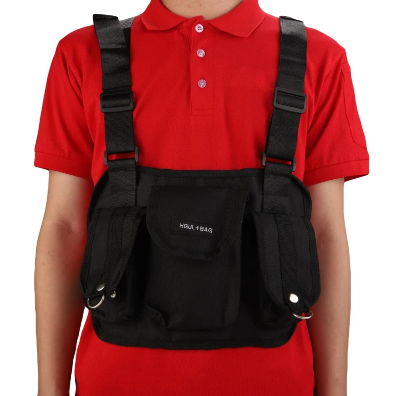 Reflective Chest Rig Bag Hunting Vest Harness Front Pack Pouch Holster Vest Rig Hip Hop Streetwear Functional Chest Bag
Reflective Chest Rig Bag Hunting Vest Harness Front Pack Pouch Holster Vest Rig Hip Hop Streetwear Functional Chest Bag