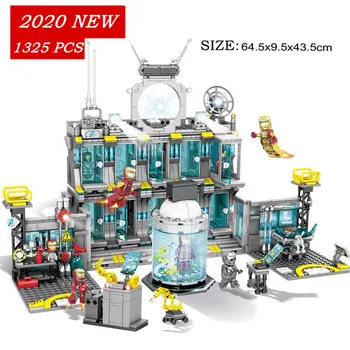 NEW 2020 Marvels Avergers 4 Iron Base Endgame Battle building blocks 1325pcs Signage Library Experiment Scene bricks kids toys
NEW 2020 Marvels Avergers 4 Iron Base Endgame Battle building blocks 1325pcs Signage Library Experiment Scene bricks kids toys