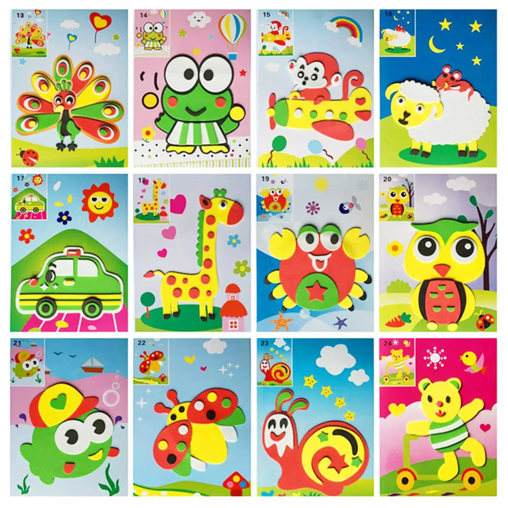 8Pcs DIY Cartoon Animal 3D EVA Foam Sticker Puzzle Game For Children Multi-patterns Styles Early Learning Education Toy Gifts
8Pcs DIY Cartoon Animal 3D EVA Foam Sticker Puzzle Game For Children Multi-patterns Styles Early Learning Education Toy Gifts
