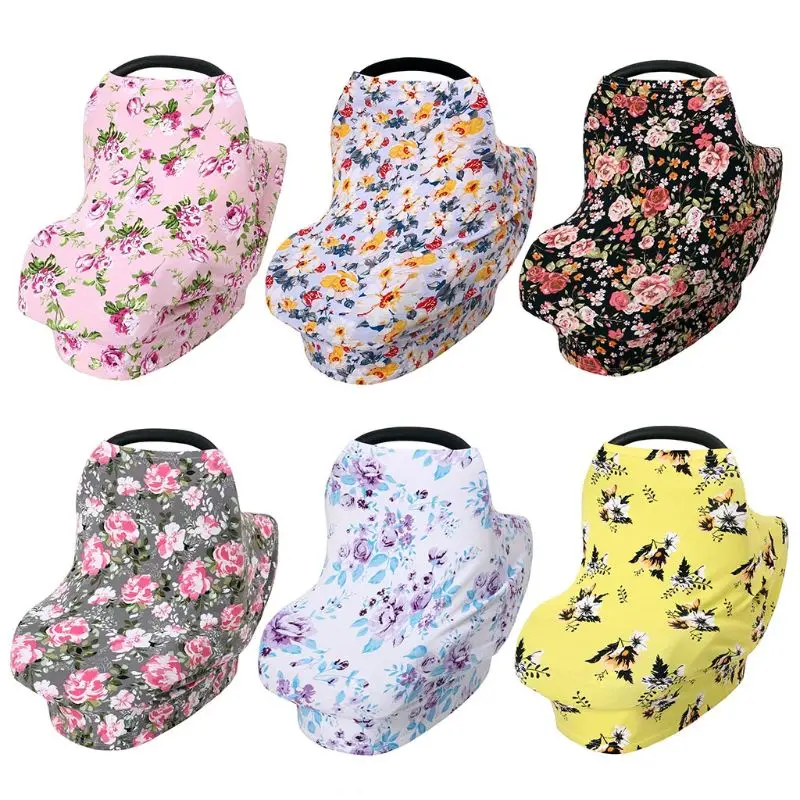 Cotton Baby Breastfeeding Towel Multi-function Safety Seat Cushion Shopping Cart Mat Floral Pattern Newborn Stroller Cover
Cotton Baby Breastfeeding Towel Multi-function Safety Seat Cushion Shopping Cart Mat Floral Pattern Newborn Stroller Cover