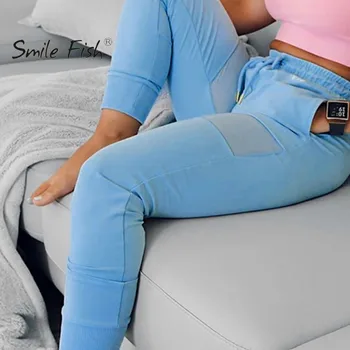 Autumn Knitted Hollow Out Pants Fashion Street Lady Elastic Waist Pencil Pants Drawstring Sweatpants Pockets Cool Trousers GV465
Autumn Knitted Hollow Out Pants Fashion Street Lady Elastic Waist Pencil Pants Drawstring Sweatpants Pockets Cool Trousers GV465