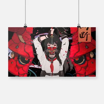 Hd Prints Canvas Painting Samurai Anime High School Girl Katana Oni Mask Poster Wall Art Decor For Boy Bedroom Home Decor Frame
Hd Prints Canvas Painting Samurai Anime High School Girl Katana Oni Mask Poster Wall Art Decor For Boy Bedroom Home Decor Frame