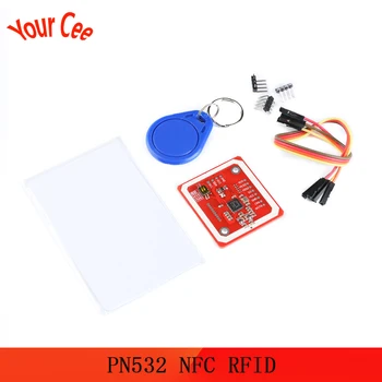 

1Set PN532 NFC RFID Wireless Module V3 User Kits Reader Writer Mode IC S50 Card PCB Attenna I2C IIC SPI HSU For Arduino