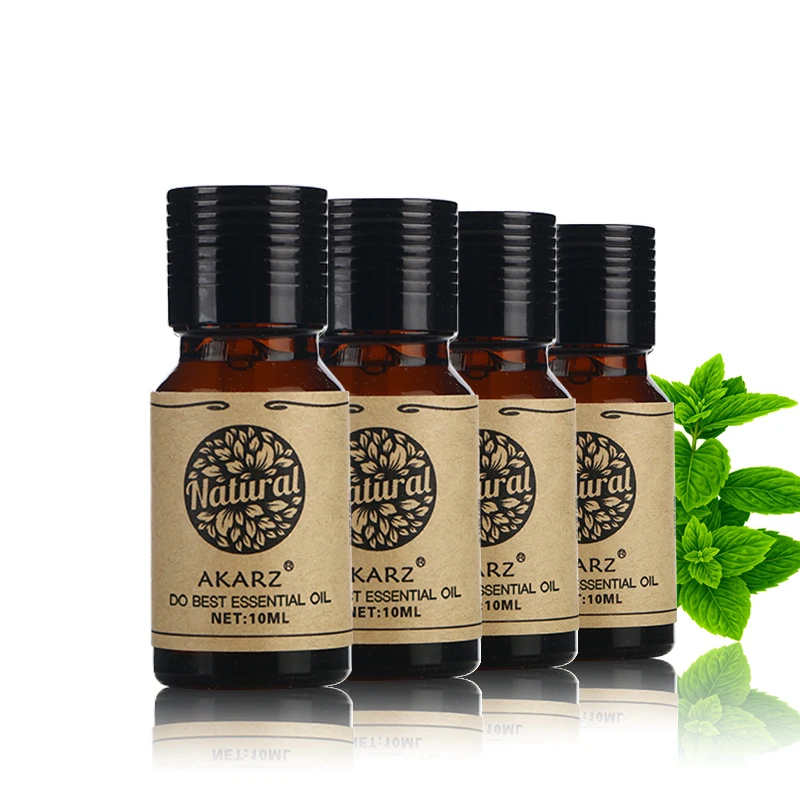AKARZ Verbena Jasmine Grapefruit Rose Essential Oil Pack for Aromatherapy Massage Spa Bath 10ml*4 | Красота и здоровье
