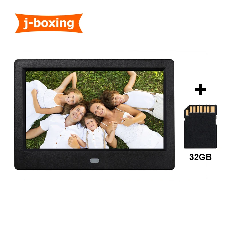 7 inch LCD digital photo frame with desk frame Calendar HD Photo Frames Electronic Album Photo Music Movie with 32GB SD Card
7 inch LCD digital photo frame with desk frame Calendar HD Photo Frames Electronic Album Photo Music Movie with 32GB SD Card