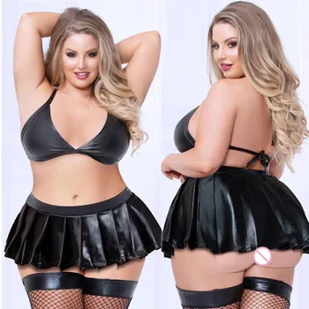 Erotic Porno Women Costumes Sexy Lingerie PU Bra Skirt Apperal Underwear Baby Doll Sexy Lingerie Lenceria Temptation
Erotic Porno Women Costumes Sexy Lingerie PU Bra Skirt Apperal Underwear Baby Doll Sexy Lingerie Lenceria Temptation