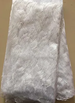 Latest Design French Net Lace Fabric High Quality White African Tulle Lace Nigerian Lace Fabrics For Wedding 5Yards ELL3241 
Latest Design French Net Lace Fabric High Quality White African Tulle Lace Nigerian Lace Fabrics For Wedding 5Yards ELL3241